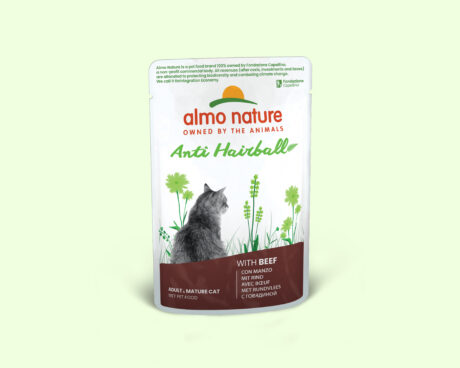 Almo Nature Functional Anti Hairball, for Cats, with Beef, 70g