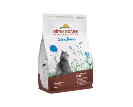 Almo Nature Functional, Sterilized Cats, Beef, 2kg
